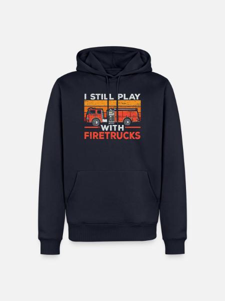Brandbekämpfung Feuerwehrmann Feuerwehrmann Feuer - Männer Premium Bio Hoodie - Navy
