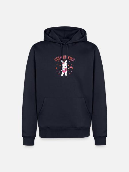 Vorschulkind Vorschule Hase Mädchen - Männer Premium Bio Hoodie - Navy