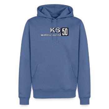 Zündapp KS 50 watercooled - Männer Premium Bio Hoodie - Taubenblau - Vorne - Nico (187cm)