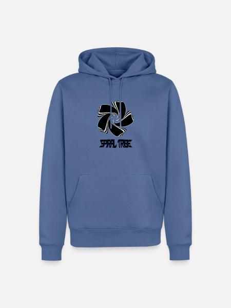 Spiral Tribe - Men’s Premium Organic Hoodie - stone blue
