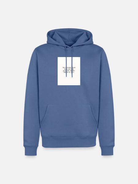 Hab Vertrauen - Männer Premium Bio Hoodie - Taubenblau