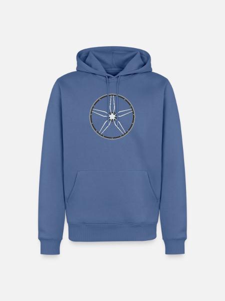 Felge 2 - Männer Premium Bio Hoodie - Taubenblau