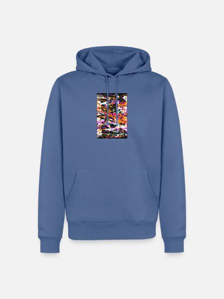 ungeordnetes - Männer Premium Bio Hoodie - Taubenblau