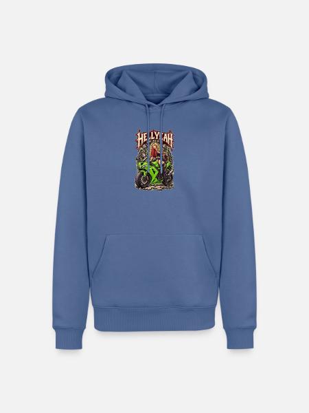 PISS MISSILE 636 - Männer Premium Bio Hoodie - Taubenblau