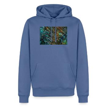 dickicht - Männer Premium Bio Hoodie - Taubenblau - Vorne - Nico (187cm)