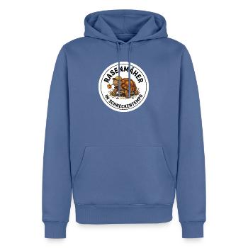 Landschildkröte Rasenmäher Freigehege Garten - Männer Premium Bio Hoodie - Taubenblau - Vorne - Nico (187cm)