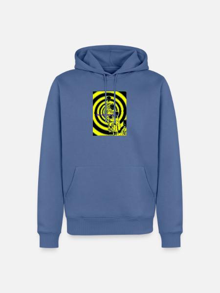 Spirals Neonfiguren-Silhouette - Männer Premium Bio Hoodie - Taubenblau