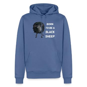 Born to Be a Black Sheep - Schwarzes Schaf - Männer Premium Bio Hoodie - Taubenblau - Vorne - Nico (187cm)