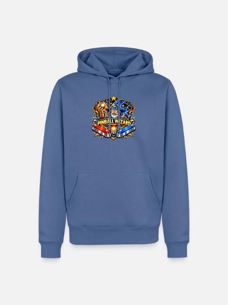 Pinball Meisterzauber - Männer Premium Bio Hoodie - Taubenblau