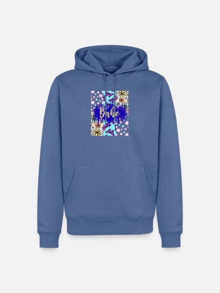 Sweet_-4500_x_5400_px- - Männer Premium Bio Hoodie - Taubenblau