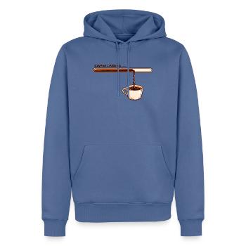 Coffee Loading Kaffee Spruch für Kaffeeliebhaber - Männer Premium Bio Hoodie - Taubenblau - Vorne - Nico (187cm)