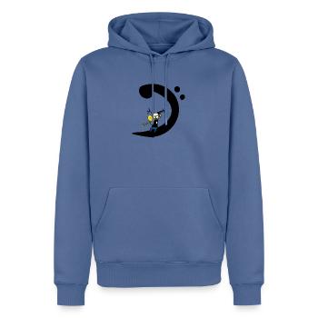 Posaunen-Bass Clef – Posaunist-Musik-T-Shirt - Männer Premium Bio Hoodie - Taubenblau - Vorne - Nico (187cm)