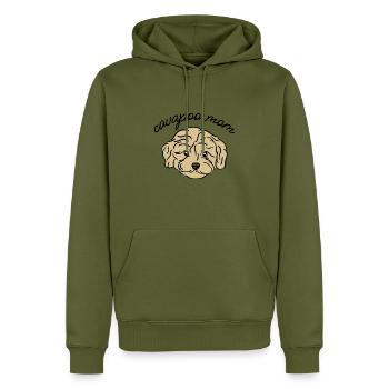 cavapoo mom - Männer Premium Bio Hoodie - Khaki - Vorne - Nico (187cm)