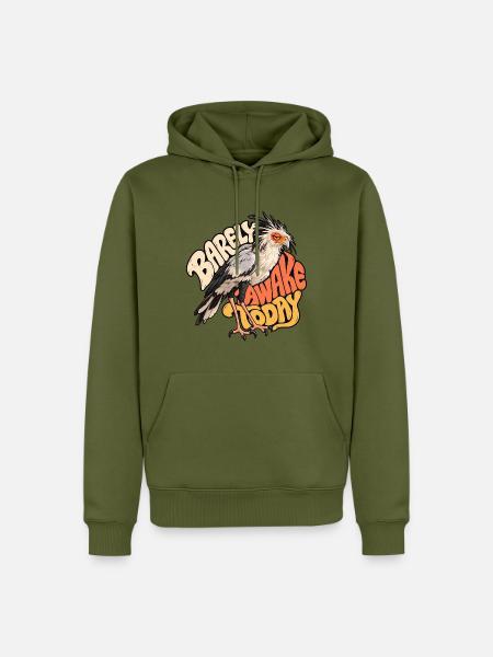 Wachvogel: Heute kaum wach - Männer Premium Bio Hoodie - Khaki