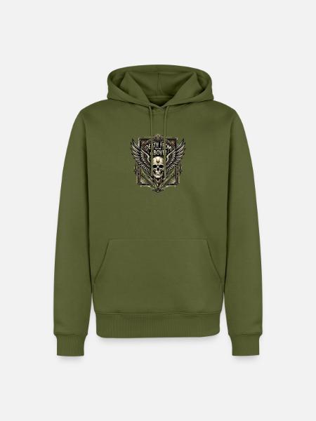 Death_from_above_-_Art_Deco - Männer Premium Bio Hoodie - Khaki