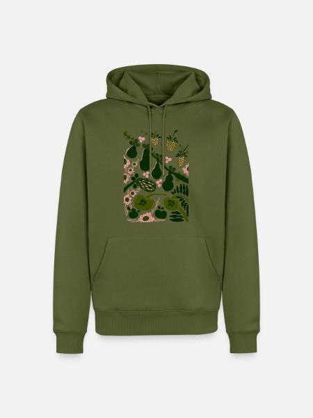 GRÜNES GEMÜSE - Männer Premium Bio Hoodie - Khaki