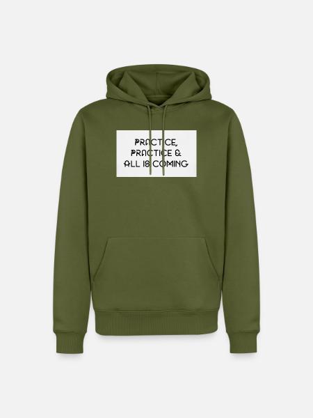 Praxis  - Männer Premium Bio Hoodie - Khaki
