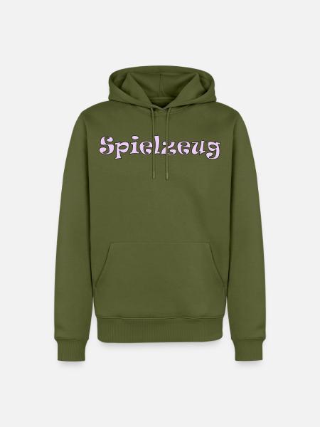 Spielzeug Schriftzug Frauen pink - Männer Premium Bio Hoodie - Khaki