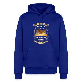 Stallbursche Reiten Pferd Stall witziger Spruch - Männer Premium Bio Hoodie - Royalblau - Vorne - Nico (187cm)