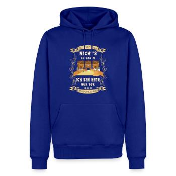 Stallbursche Reiten Pferd Stall witziger Spruch - Männer Premium Bio Hoodie - Royalblau - Vorne - Nico (187cm)