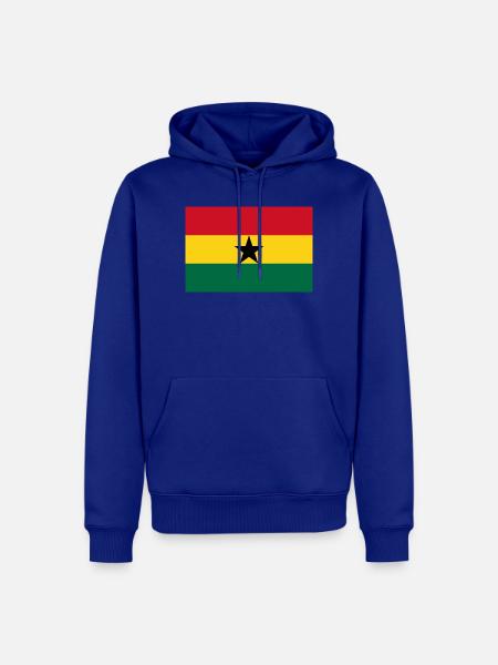 Ghana - Männer Premium Bio Hoodie - Royalblau