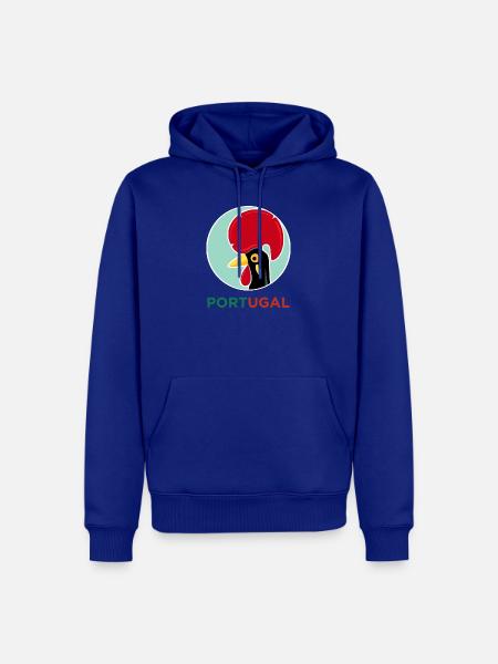 Hahn von Barcelos, Portugal - Männer Premium Bio Hoodie - Royalblau