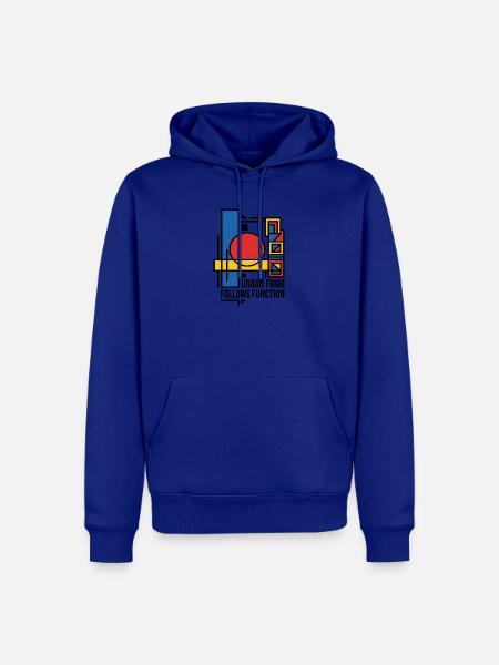 Stadtform folgt Funktion - Männer Premium Bio Hoodie - Royalblau