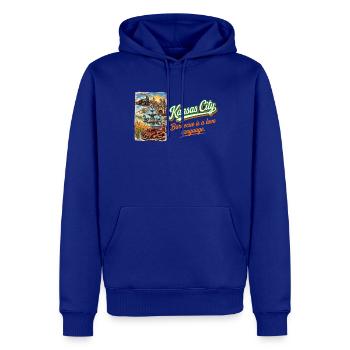 Kansas City Retro Vintage BBQ Jazz Fountains - Männer Premium Bio Hoodie - Royalblau - Vorne - Nico (187cm)