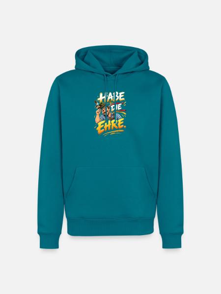 Habe Die Ehre Bavarian Charme - Männer Premium Bio Hoodie - Petrol