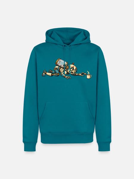 Reservekriecher – Ohne Kaffee kein Antrieb - Männer Premium Bio Hoodie - Petrol