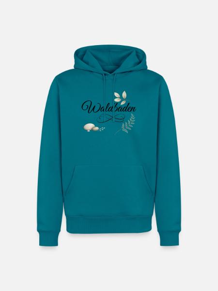 Waldbaden Natur Entspannung - Männer Premium Bio Hoodie - Petrol