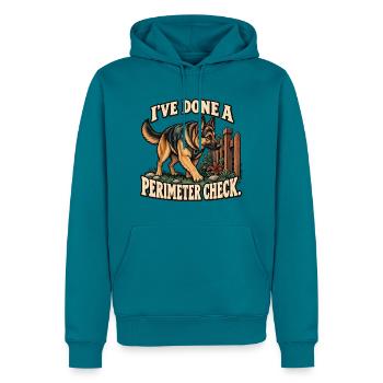 Deutsche Schäferhund-Patrouille - Männer Premium Bio Hoodie - Petrol - Vorne