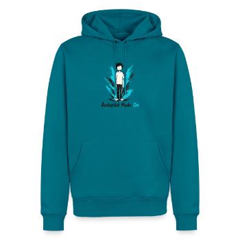 Autopilot Modus An - Männer Premium Bio Hoodie - Petrol - Vorne