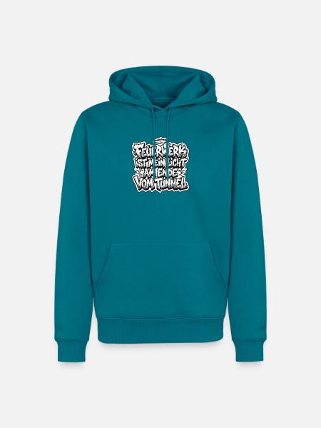 Feuerwerk Graffiti Silvester - Männer Premium Bio Hoodie - Petrol