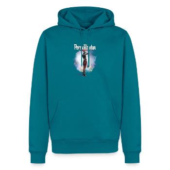 Alienvolk Juelziish - Männer Premium Bio Hoodie - Petrol - Vorne