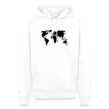 Welt - Männer Premium Bio Hoodie - Weiß - Vorne - Nico (187cm)