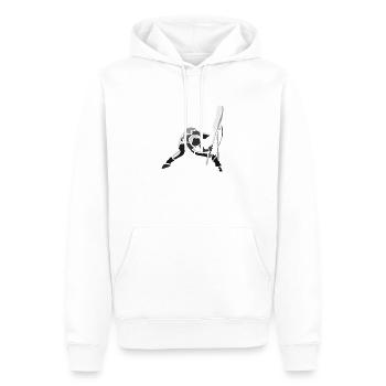 strummer-spread - Sweat à capuche Premium bio Homme - blanc - Devant - Nico (187cm)