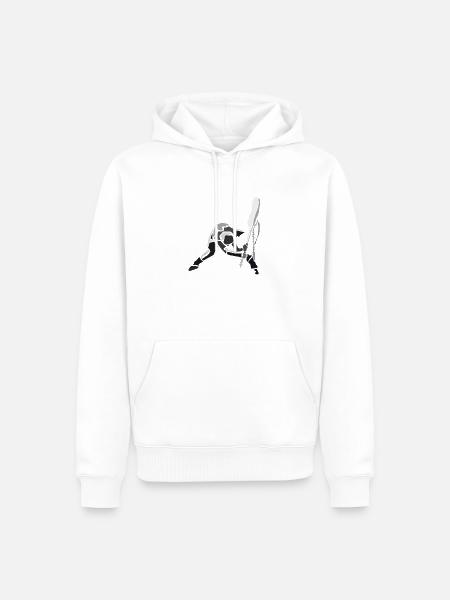 strummer-spread - Sweat à capuche Premium bio Homme - blanc