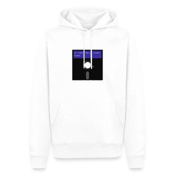 Floppy Disk - Männer Premium Bio Hoodie - Weiß - Vorne - Nico (187cm)