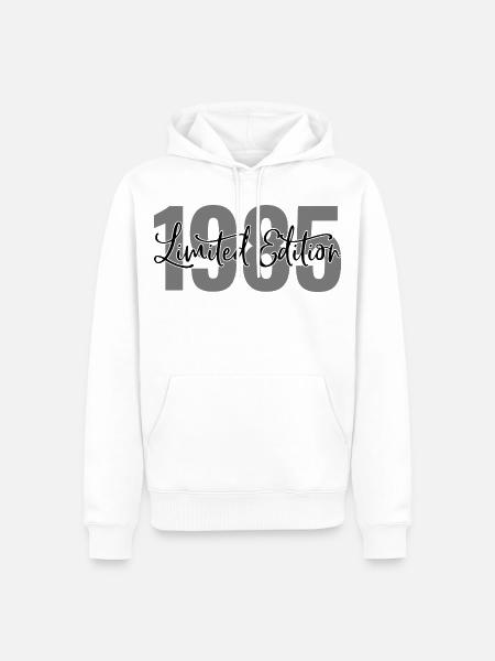 Limited edition 1985 - Männer Premium Bio Hoodie - Weiß
