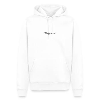Streetwear - Männer Premium Bio Hoodie - Weiß - Vorne - Nico (187cm)