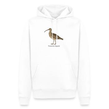 Brachvogel - Numenius arquata - Männer Premium Bio Hoodie - Weiß - Vorne - Nico (187cm)