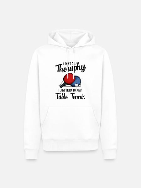 Table tennis - Men’s Premium Organic Hoodie - white
