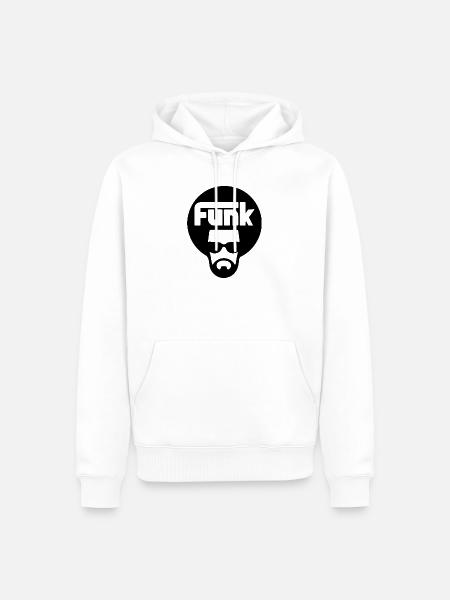 Funk - Männer Premium Bio Hoodie - Weiß