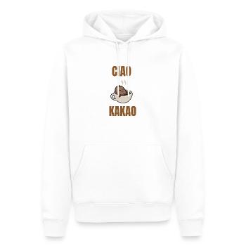 ciao Kakao - Männer Premium Bio Hoodie - Weiß - Vorne - Nico (187cm)