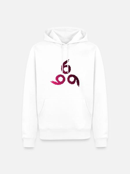 666 - Männer Premium Bio Hoodie - Weiß