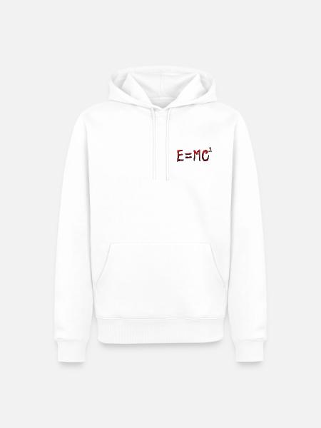 E=MC² - Männer Premium Bio Hoodie - Weiß
