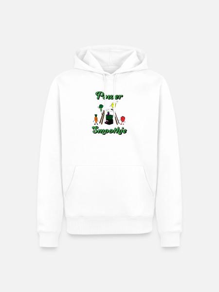 Smoothie Power - Männer Premium Bio Hoodie - Weiß