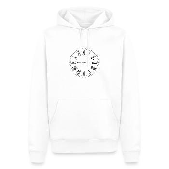 Römische Uhr - Männer Premium Bio Hoodie - Weiß - Vorne - Nico (187cm)