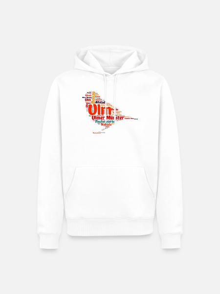 Ulmer Spatz - Männer Premium Bio Hoodie - Weiß